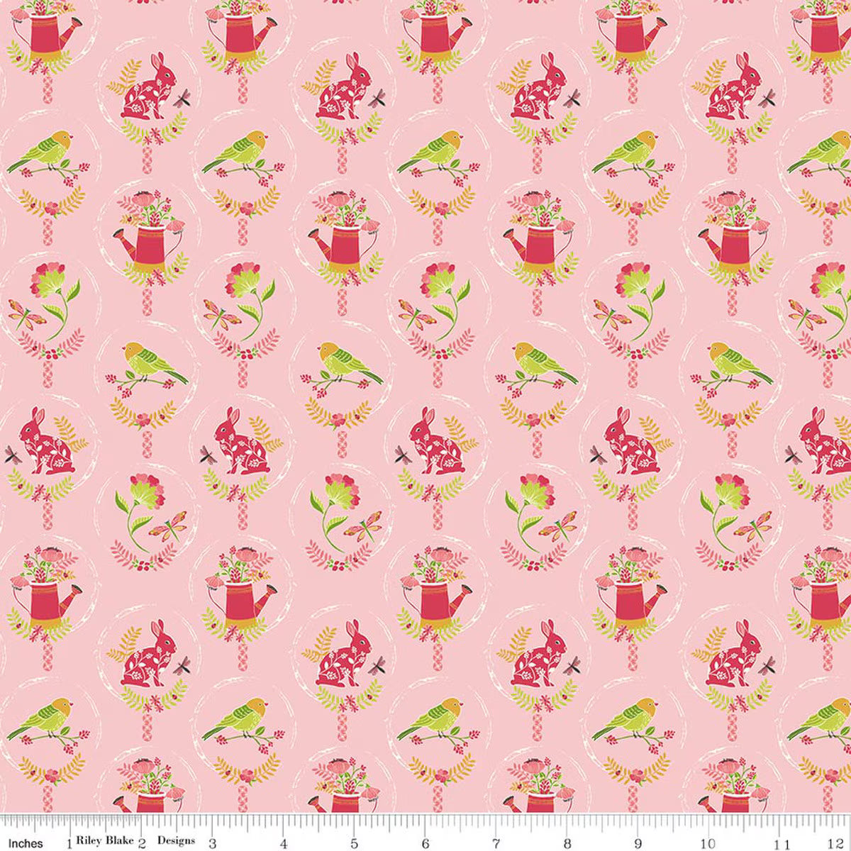 Awakening Spring Charms Pink - Riley Blake Designs