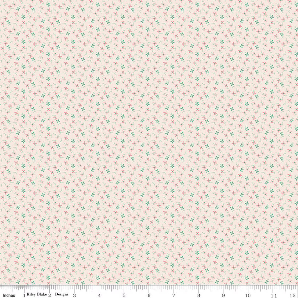 Berry & Sage Wildflowers Latte - Riley Blake Designs