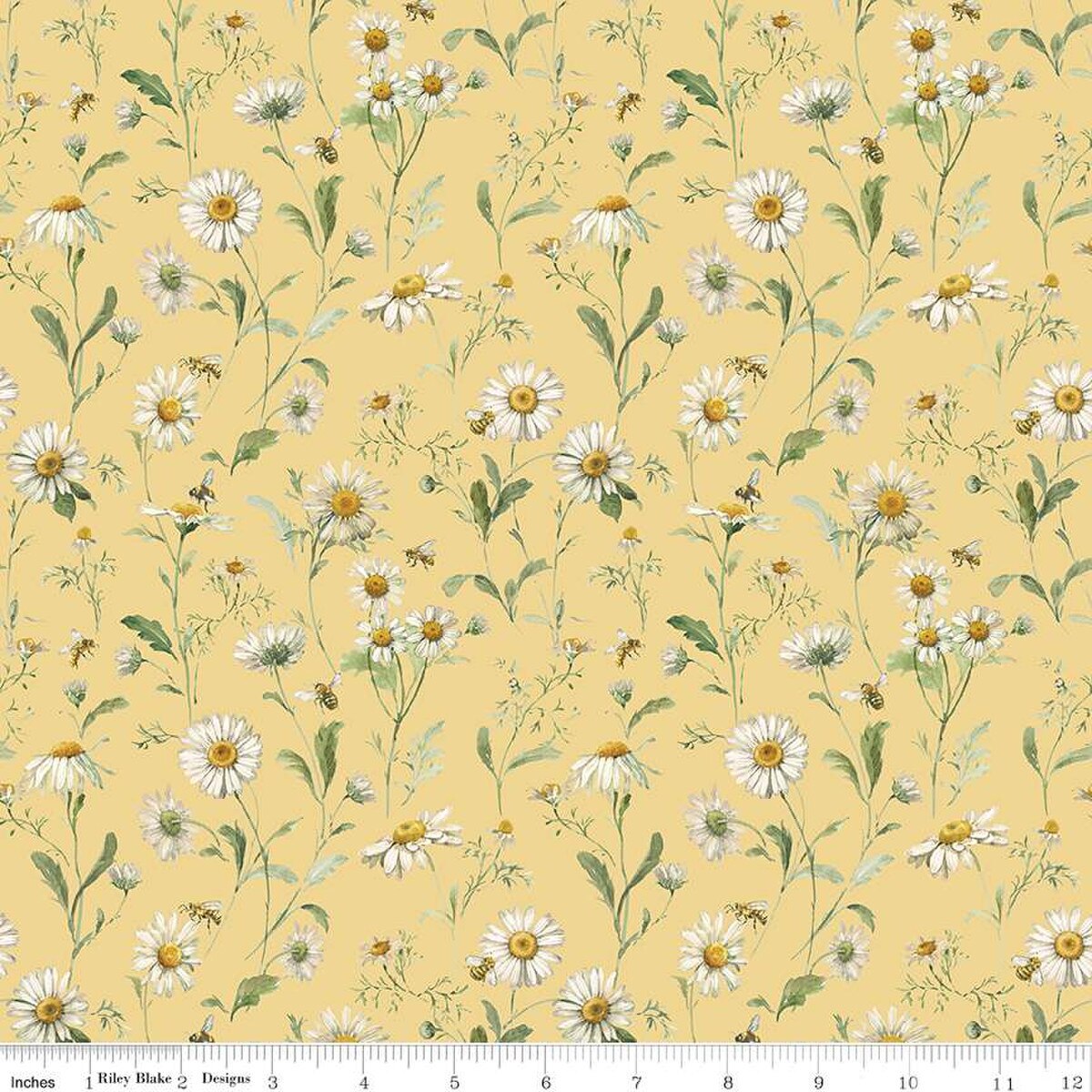 Love Me More Daisies Yellow - Riley Blake Designs