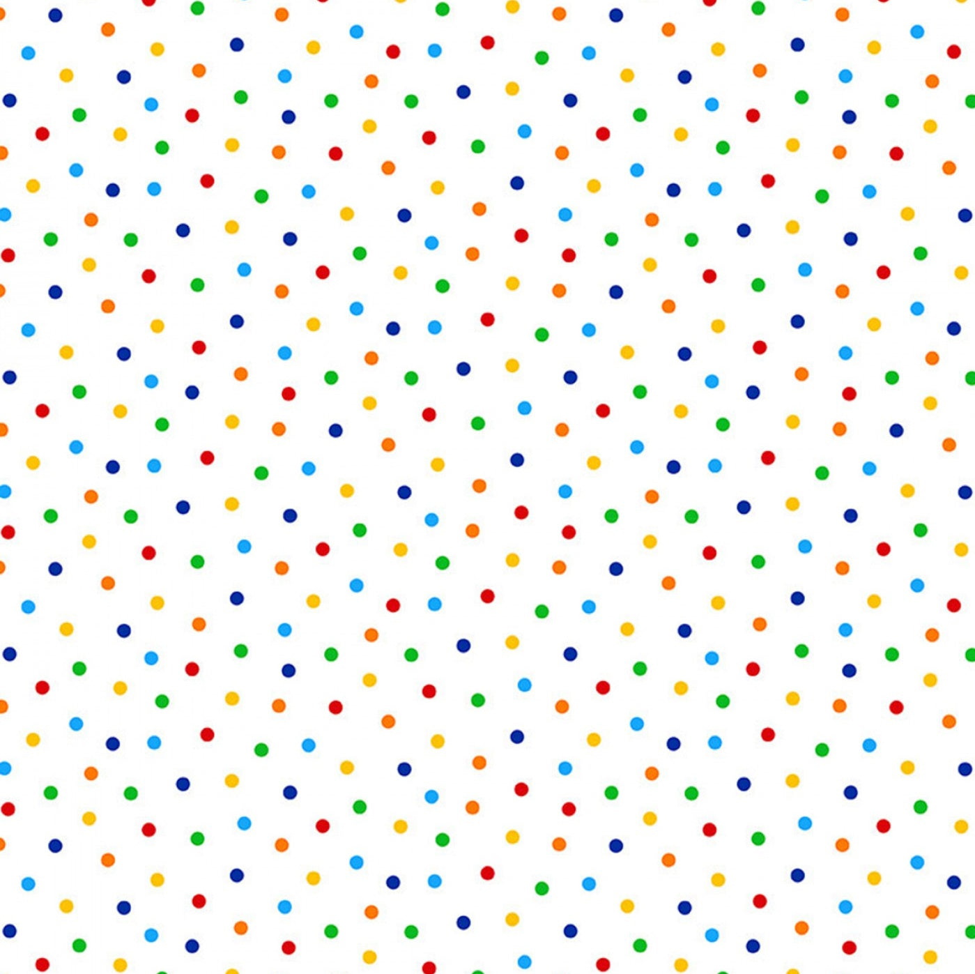 Multi Color Dot Confettie On White - Timeless Treasures