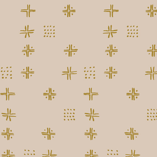 Mudcloth Wheat from Charming one - Art Gallery Fabrics