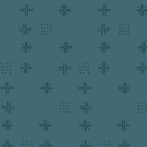 Mudcloth Teal from Charming one - Art Gallery Fabrics