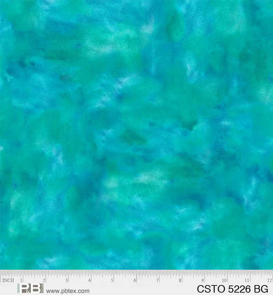 Mixed Watercolors Blue/Green - P&B Textiles