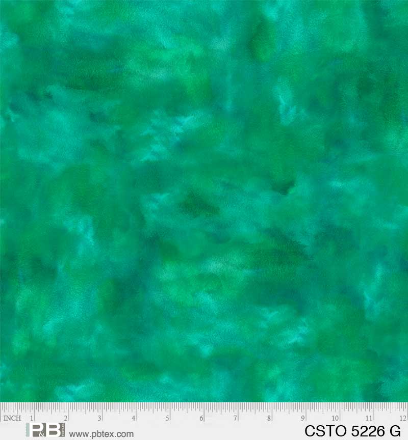 Mixed Watercolors Green - P&B Textiles