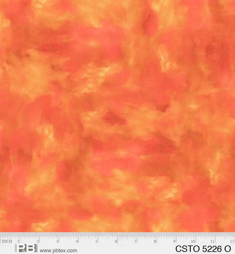 Mixed Watercolors Orange - P&B Textiles