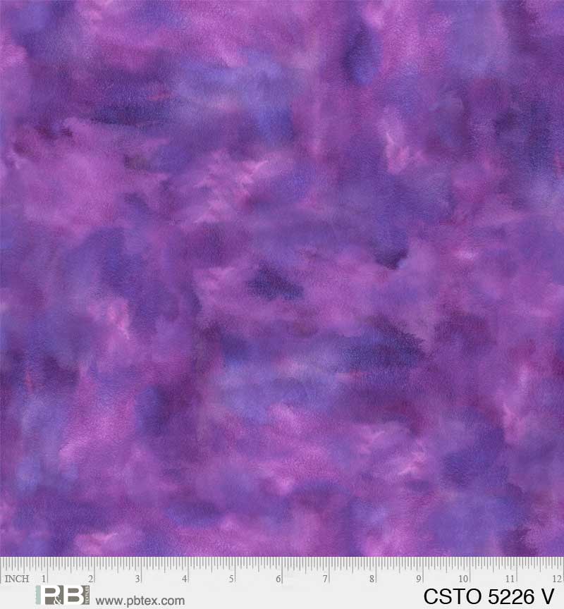 Mixed Watercolors Violet - P&B Textiles
