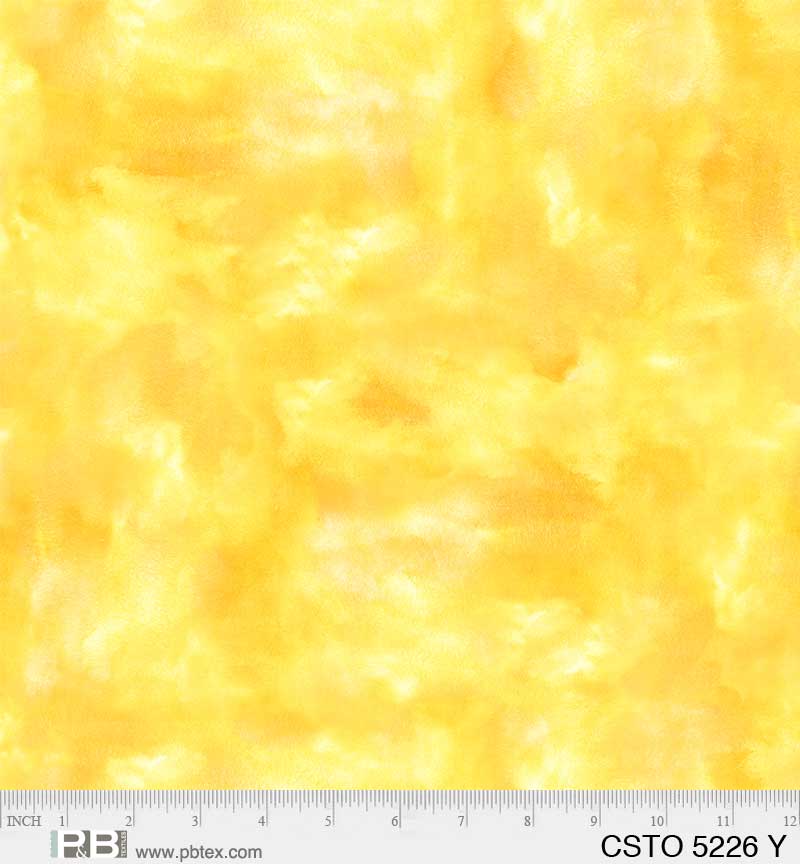 Mixed Watercolors Yellow - P&B Textiles