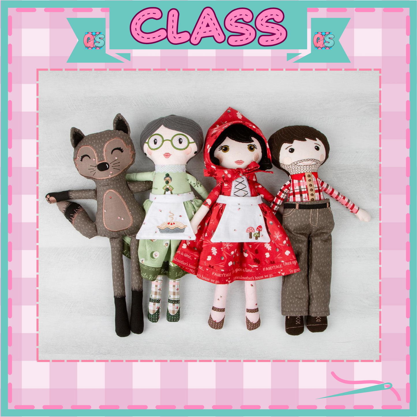 Red Riding Hood Embroidery Dolls (by Riley Blake Designs)