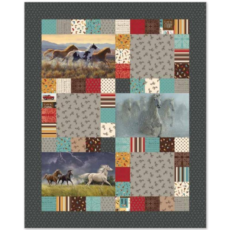 On The Run Panel Quilt Kit - Riley Blake Designs