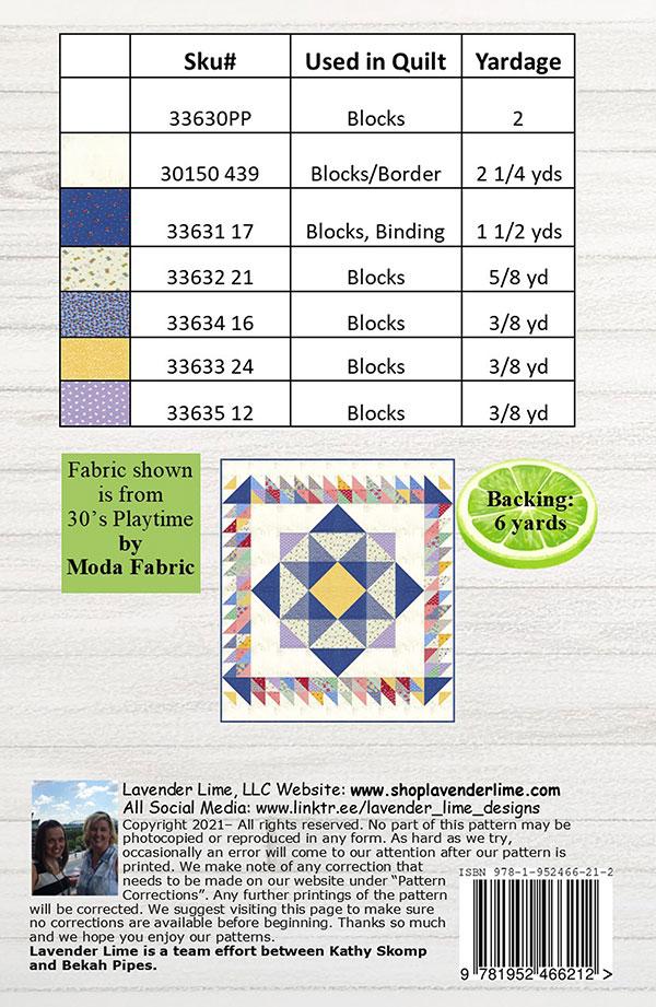 Giggles Quilt Pattern - Lavender Lime