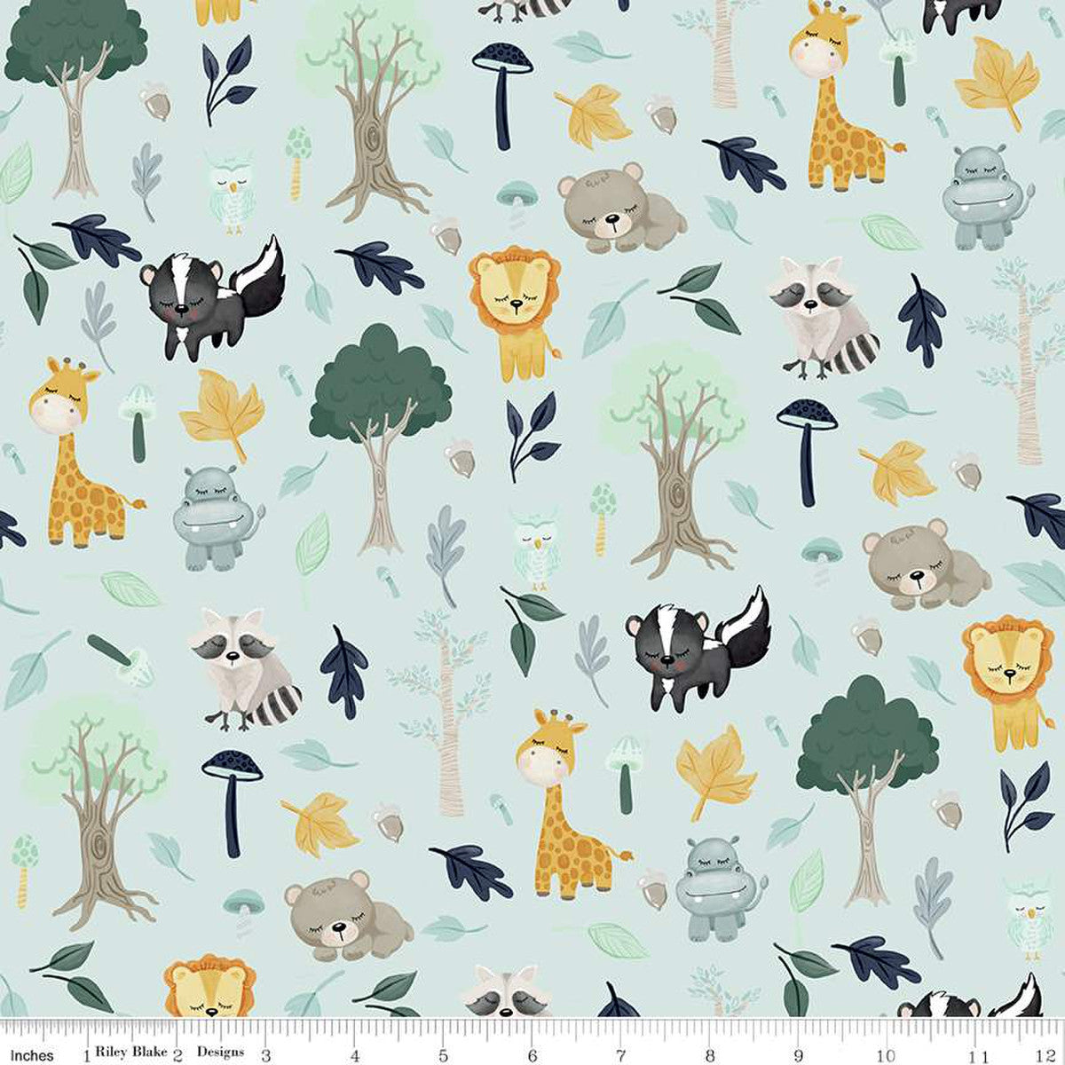 It's a Boy Baby Animals Designer Flannel By: Riley Blake