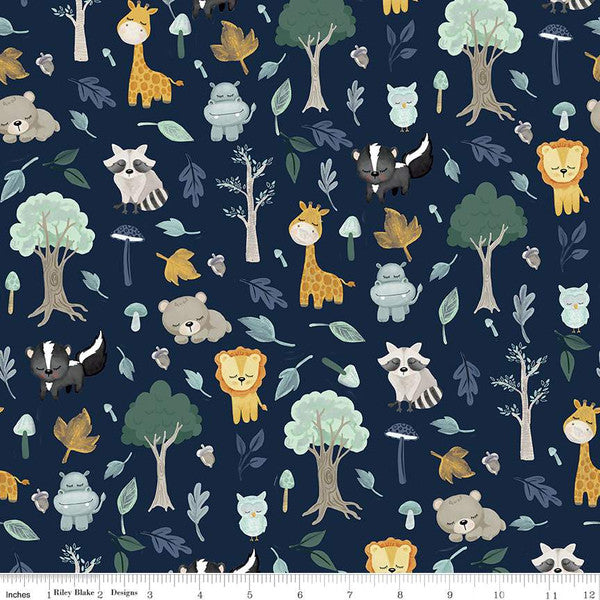It's a Boy Baby Animals Designer Flannel By: Riley Blake