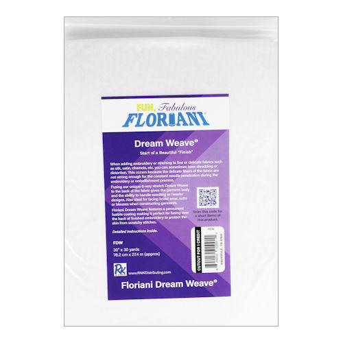Floriani Dream Weave White Stabilizer (30” X 3 YARDS WHITE)