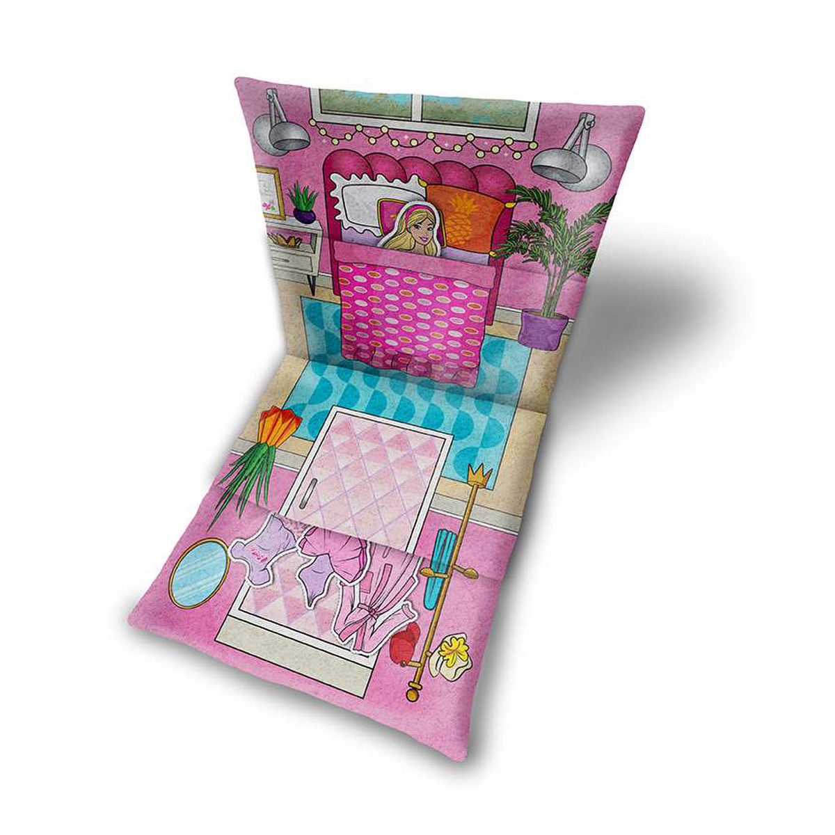 Barbie Pre-Packaged Dream House Pack and Play Felt Panel