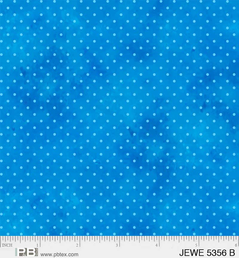 Light Blue with light Blue Dots - Jewel Collection P&B Textiles