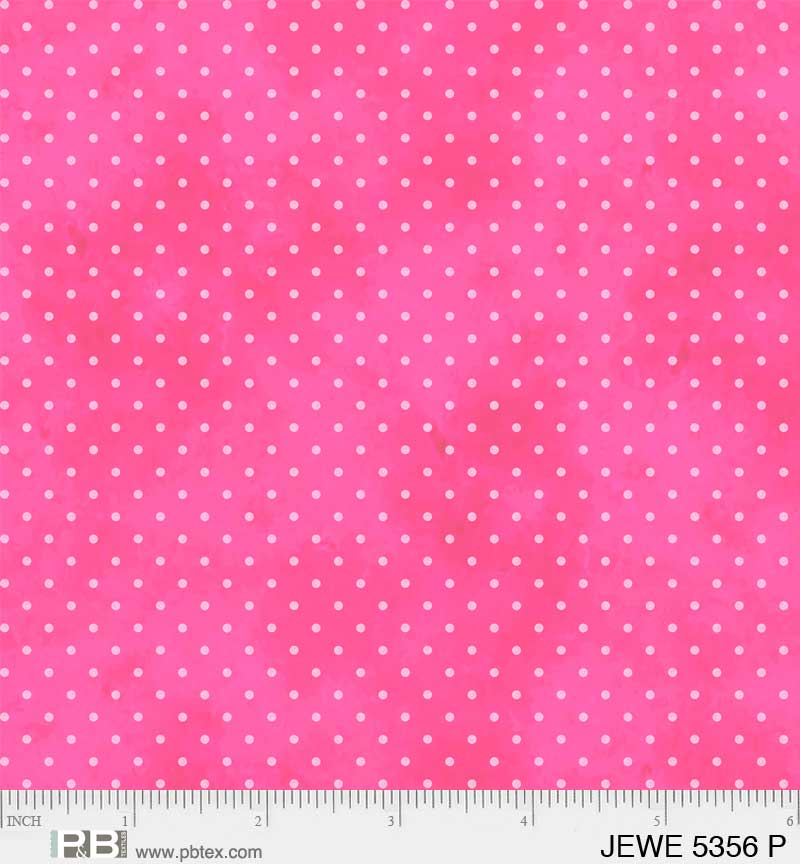Pink with White Dots - Jewel Collection P&B Textiles