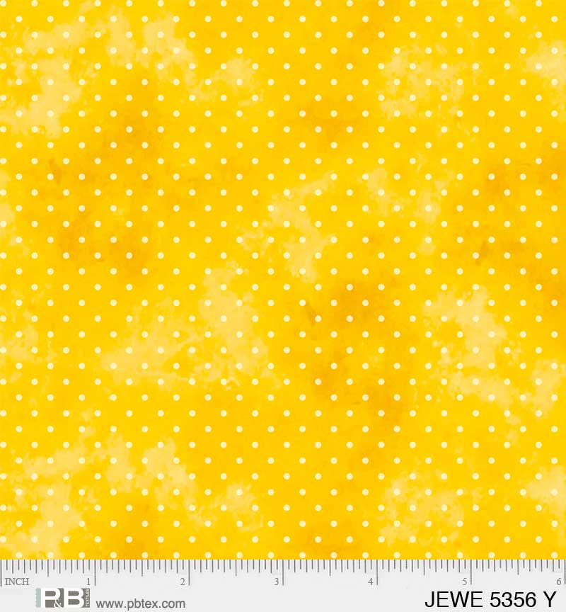 Yellow with light Yellow Dots - Jewel Collection P&B Textiles