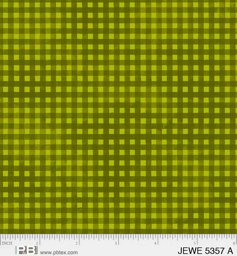 Light Green Gingham - Jewel Collection P&B Textiles