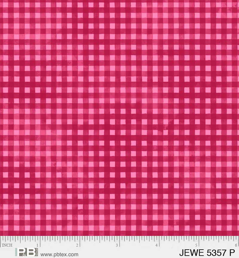 Pink Gingham - Jewel Collection P&B Textiles