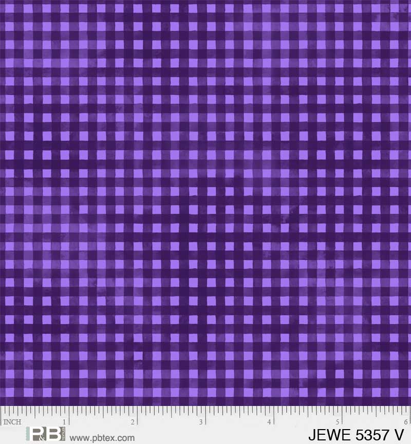 Purple Gingham - Jewel Collection P&B Textiles