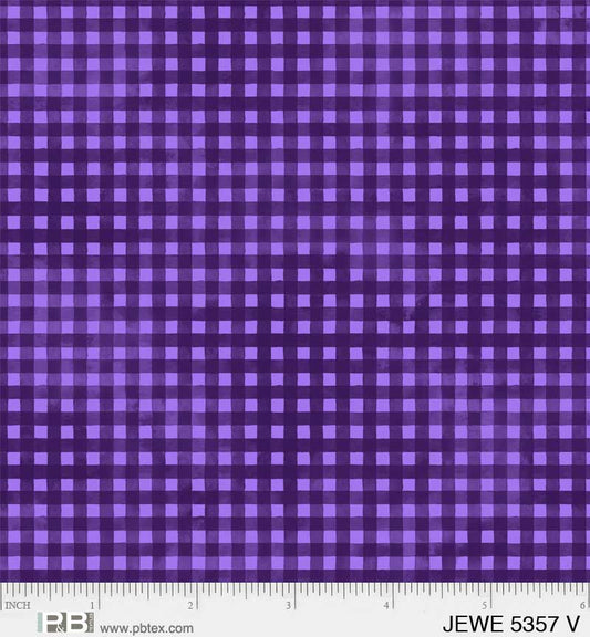 Purple Gingham - Jewel Collection P&B Textiles