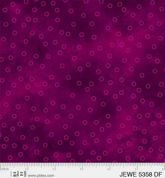 Violet Tossed Dots - Jewel Collection P&B Textiles