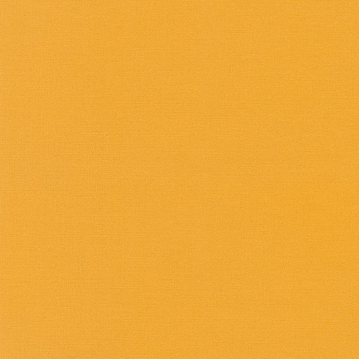 Ochre Kona Solid Cotton by Robert Kaufman - Sold By 1/4yd