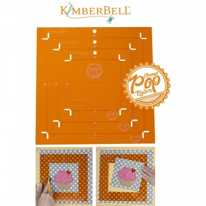 Kimberbell Orange Pop Ruler, Square Set