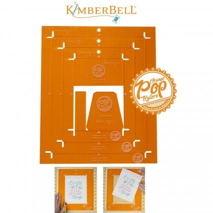Kimberbell Orange Pop Rulers, Rectangle Set