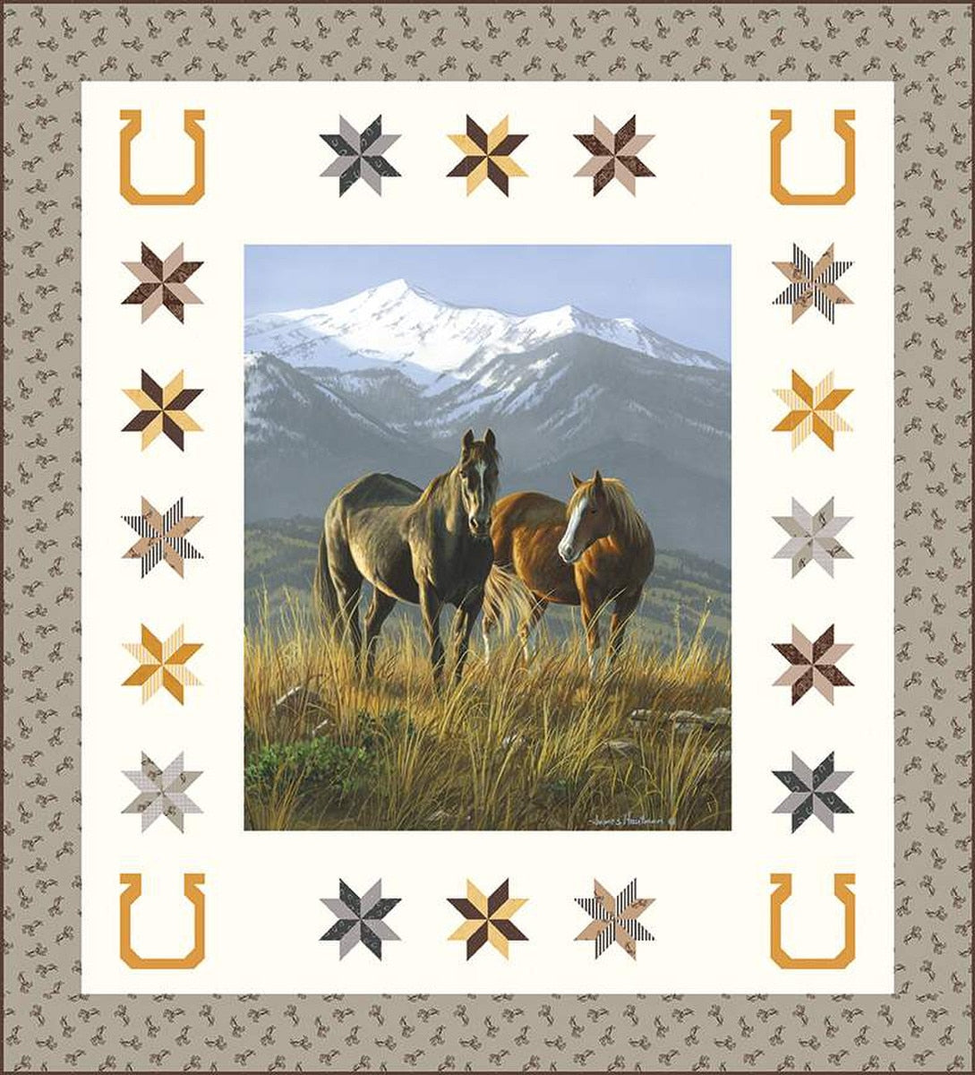 Smoky Valley Panel Quilt Boxed Kit - Riley Blake Designs