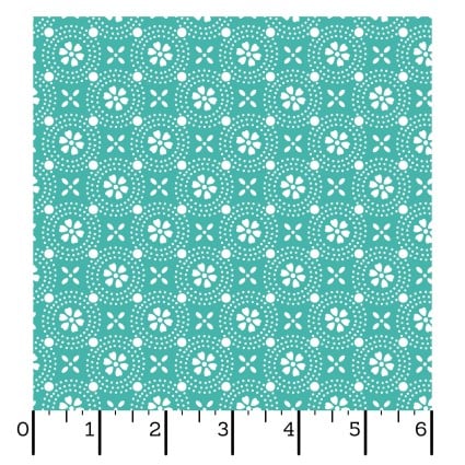 Dotted Circles Teal - Kimberbell Basics / Maywood Studio