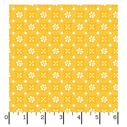 Dotted Circles Yellow - Kimberbell Basics / Maywood Studio