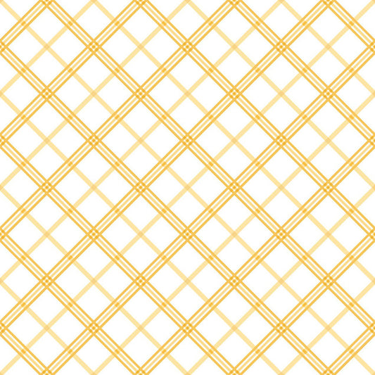 Yellow Plaid - Kimberbell Basics / Maywood Studio