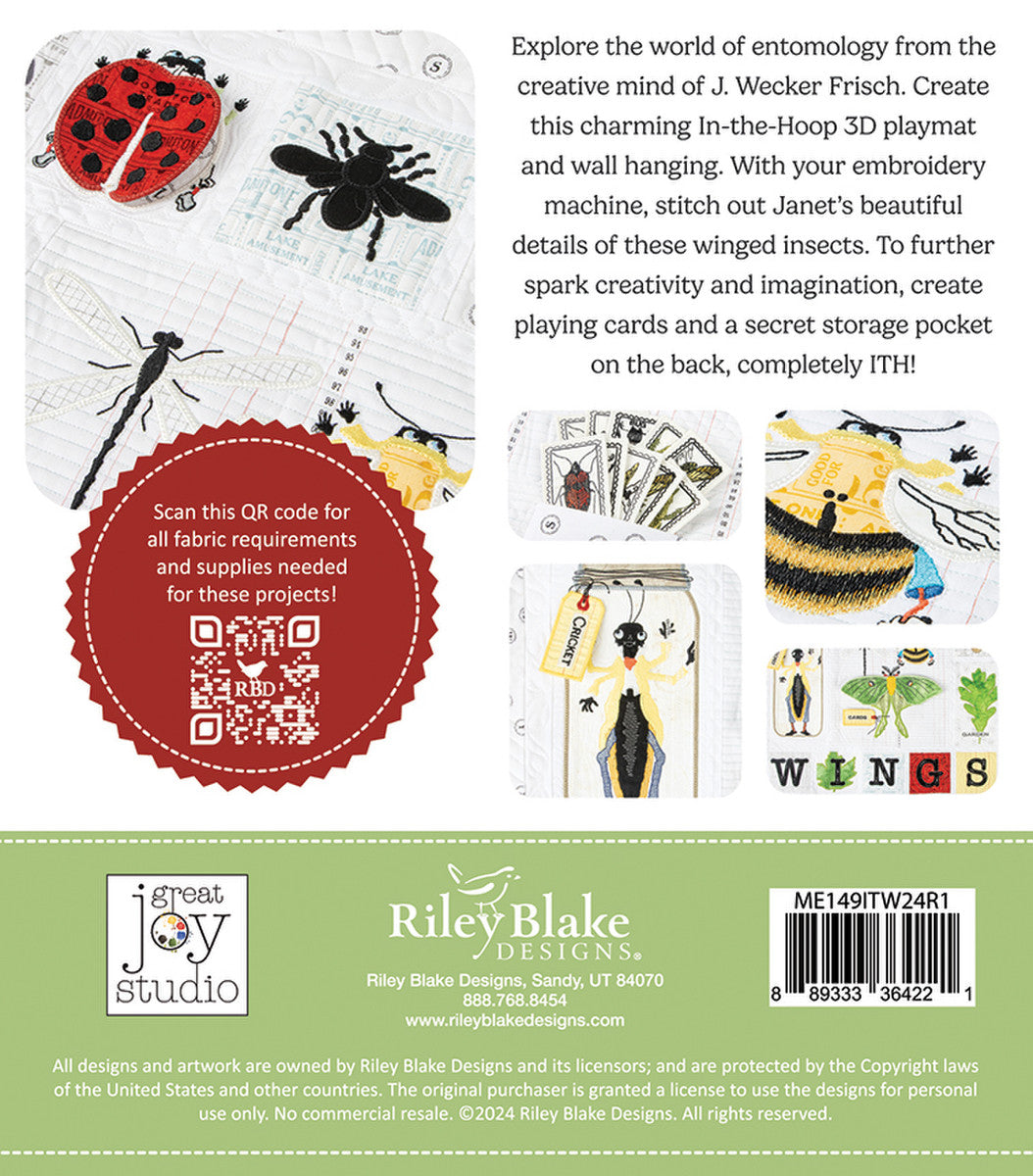 Machine Embroidery In the Wings Quilt Projects - Riley Blake Designs