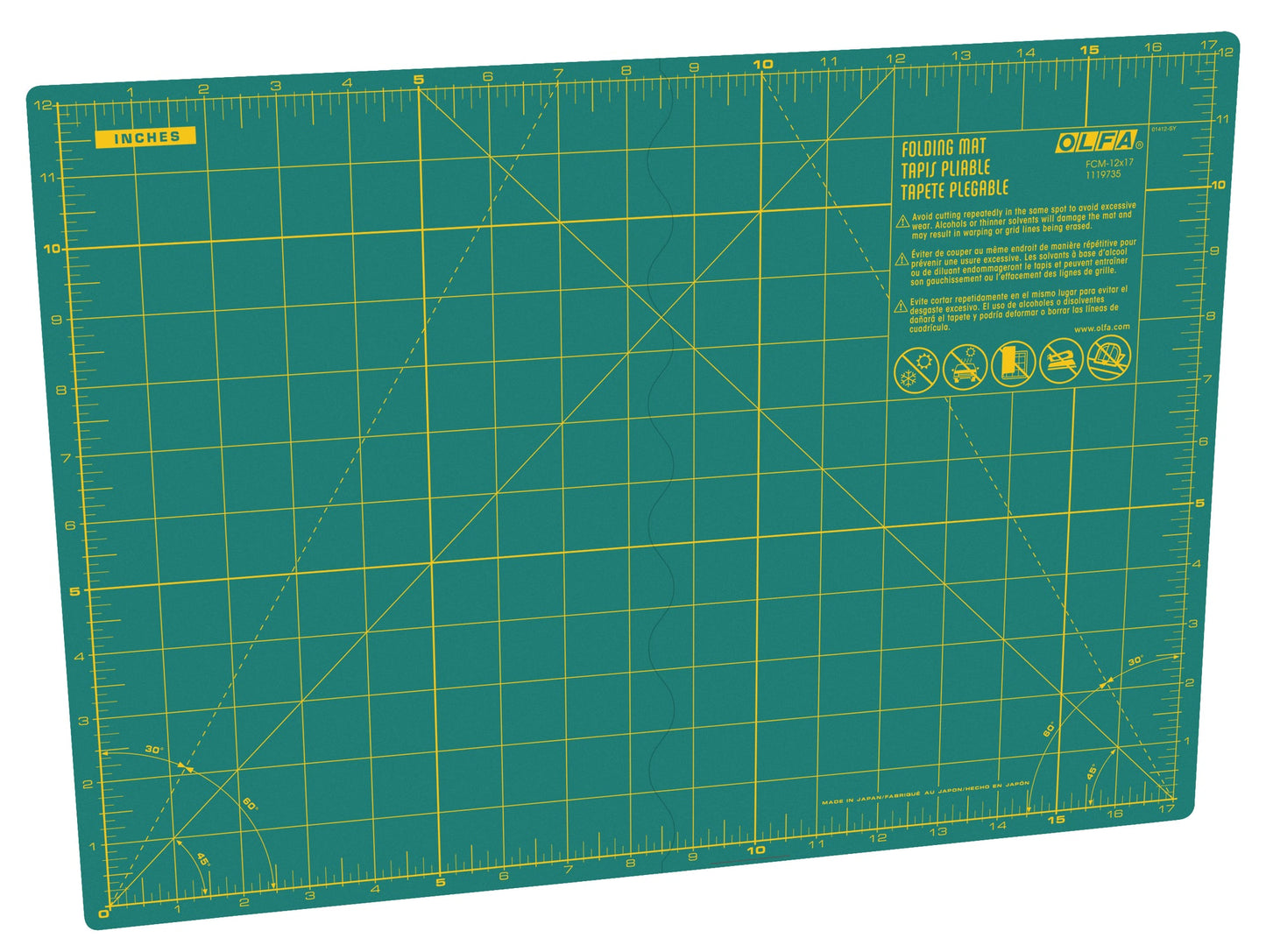 Olfa 12" x 17" Folding Cutting Mat