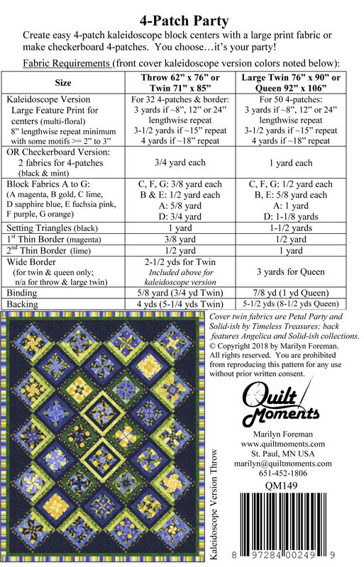 4-Patch Party - Quilt Moments