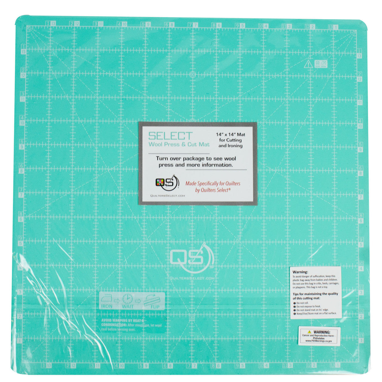 Double Sided Wool and Cutting Mat 14" x 14" - Quilter Select