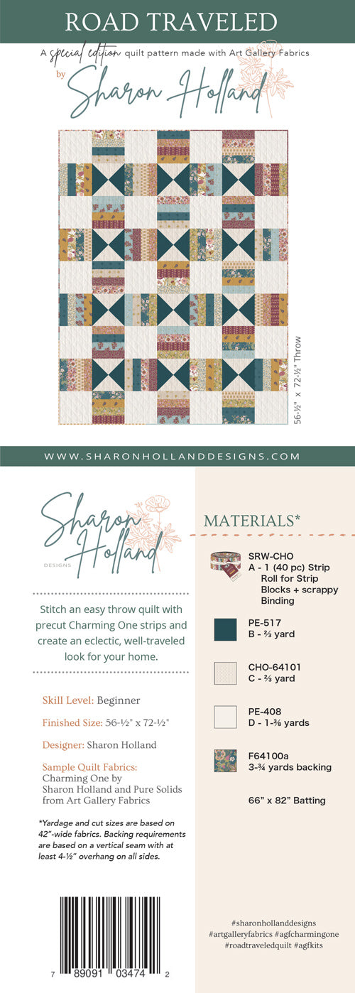 Road Traveled Quilt Pattern - Art Gallery Fabrics