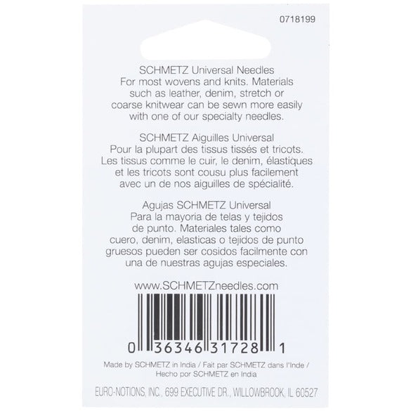 Schmetz Universal Needles (5pk) - Size 110/18