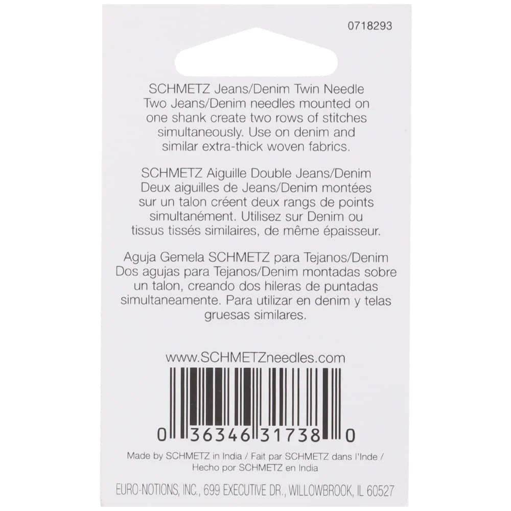 Schmetz Double Denim 1-pk sz4.0/100