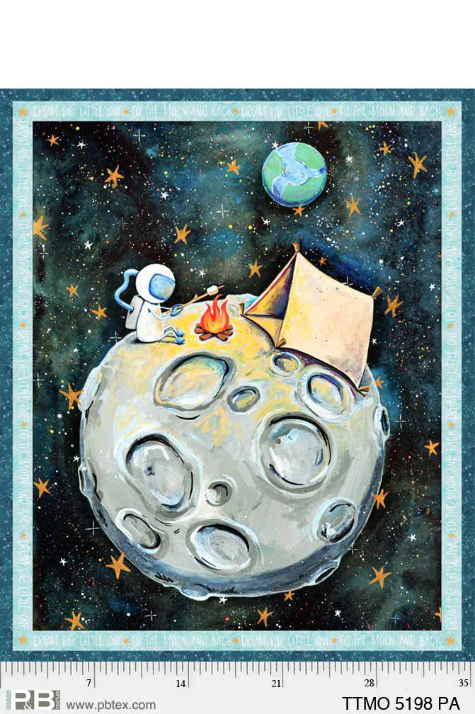 To The Moon Camping On The Moon - By: P&B Textiles
