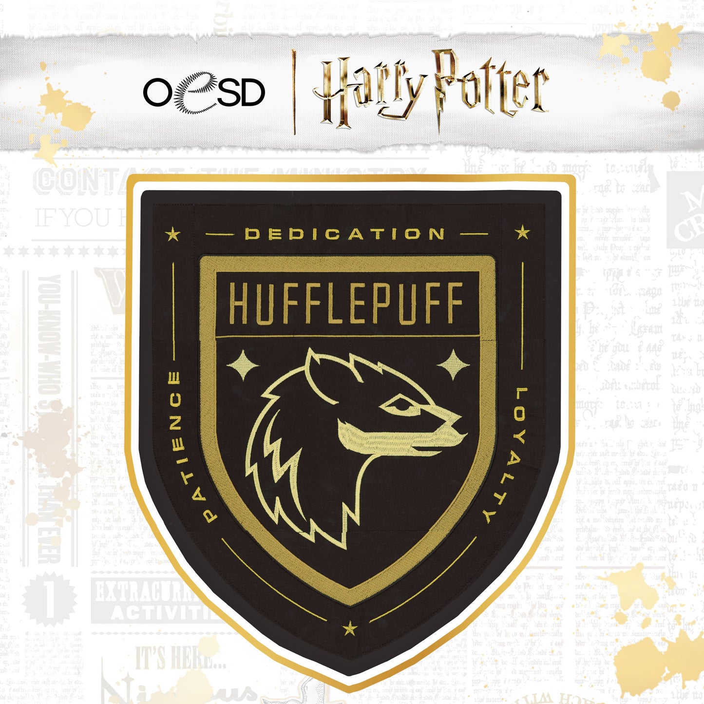 Hufflepuff Tiled House Banner OESD