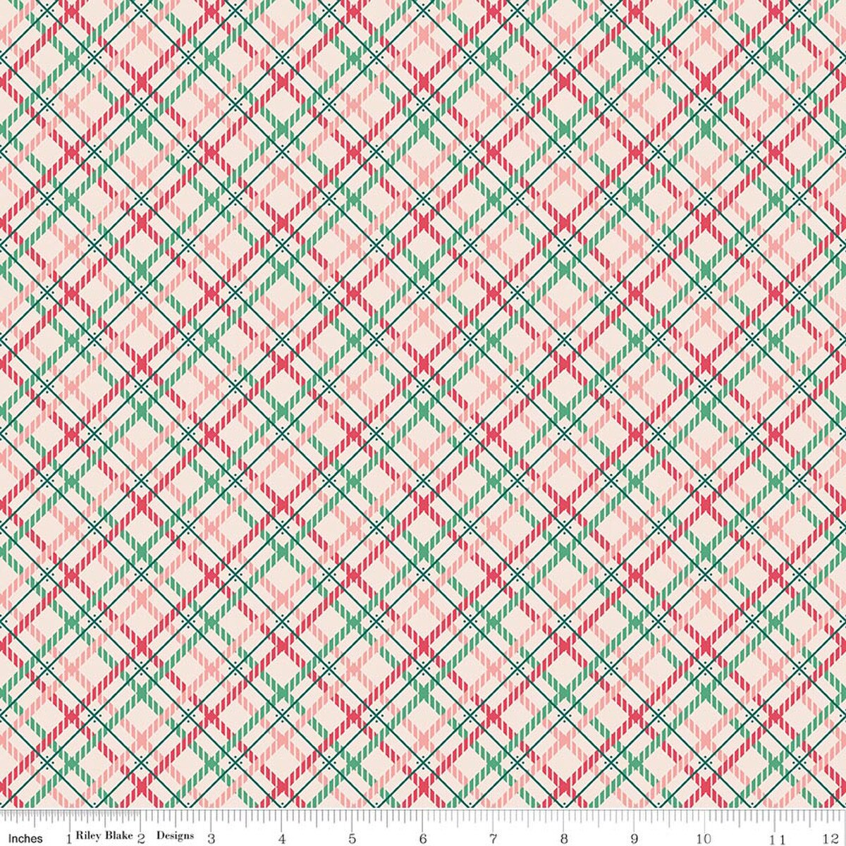 Wide Back 108" Berry & Sage Prim Latte - Riley Blake Designs