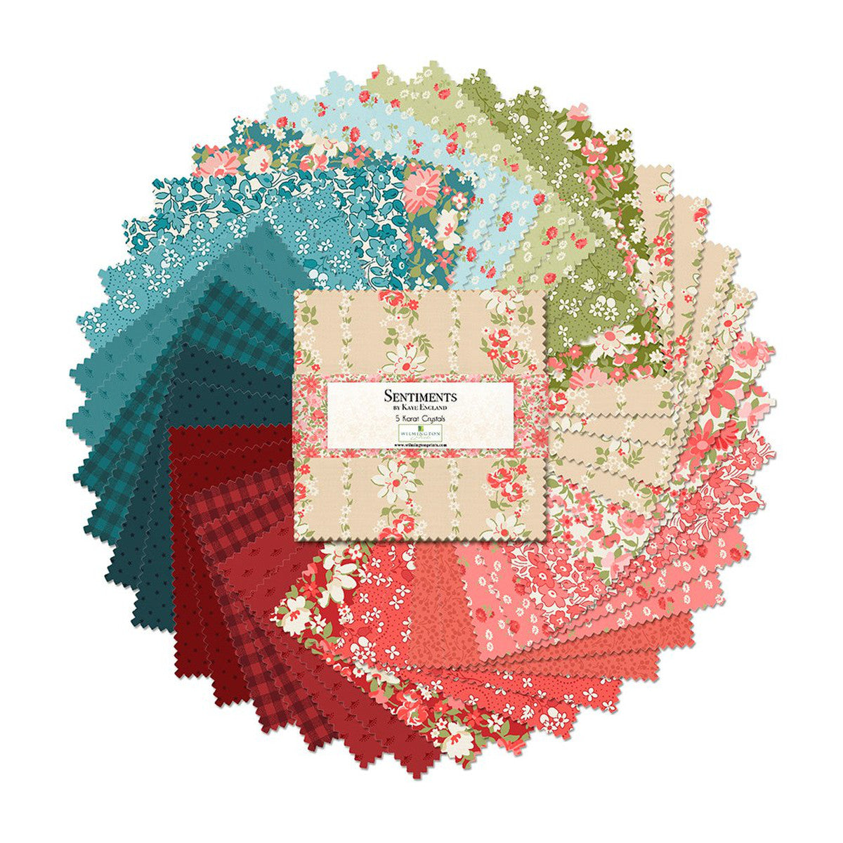 Sentiments 5 Karat Crystals Kaye England for Wilmington Prints