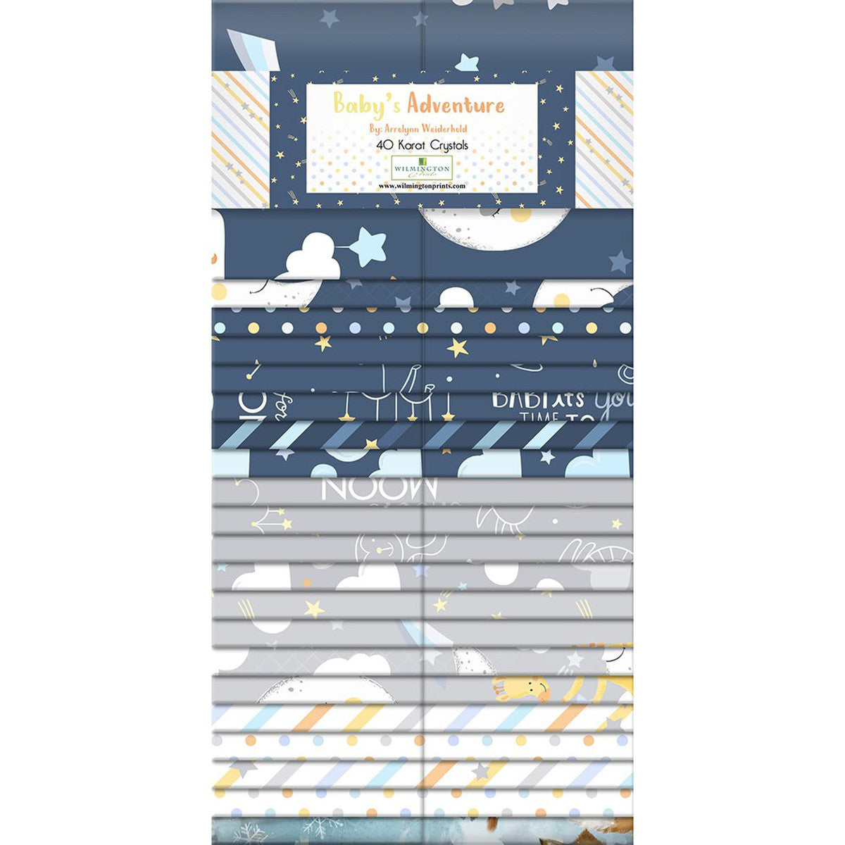 Baby's Adventure 40 karat crystals - Wilmington Prints