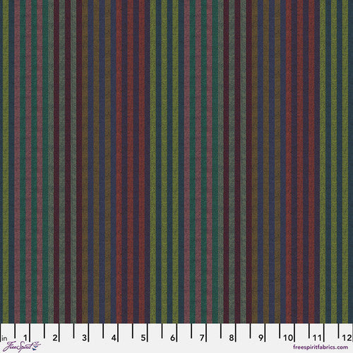 Caterpillar Stripe Twilight - Free Spirit Fabrics