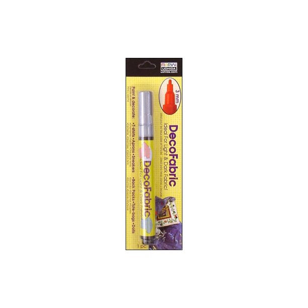 Marvy Uchida Decofabric Fabric Paint Marker Silver