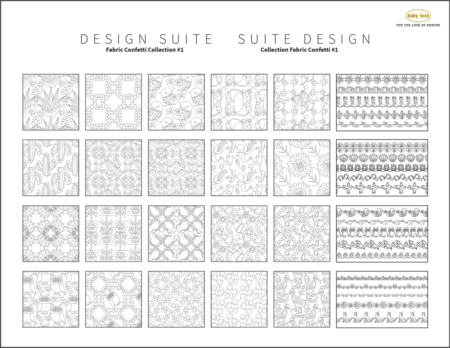 Design Suite Fills and Motifs Fabric Confetti Collection