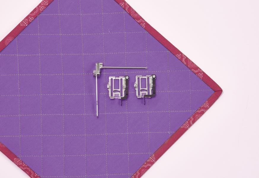 Baby Lock Dynamic Walking Foot Soles for BLSA-WF 1/4 inch Quilt Guide and Stitch in Ditch and Long Quilting Guide