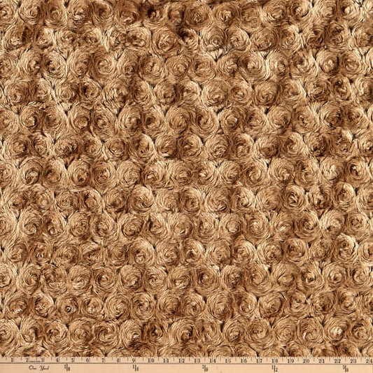 End of Bolt Cappuccino Rose Luxe Cuddle - Shannon Fabrics